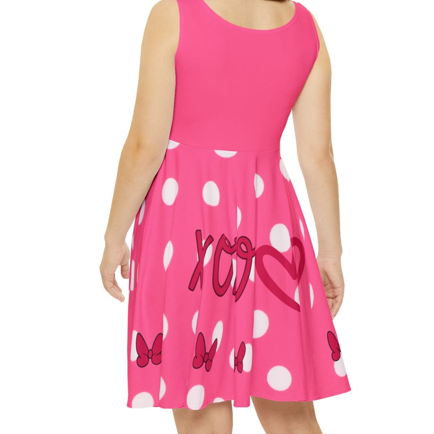 Miss Mouse PINK Polka Dot Skater Dress