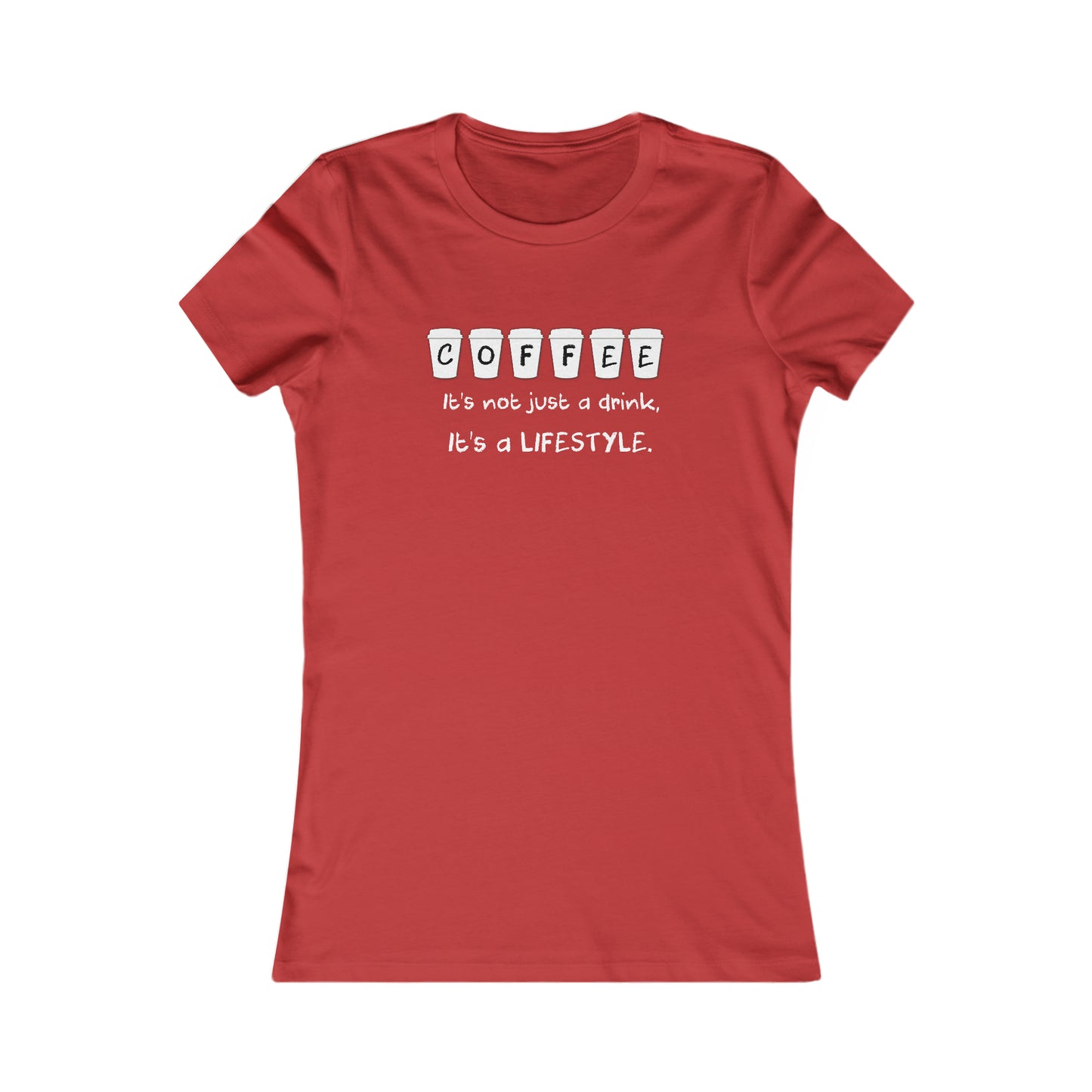 Women's Coffee Lifestyle Tee Shirt- SLIM FIT