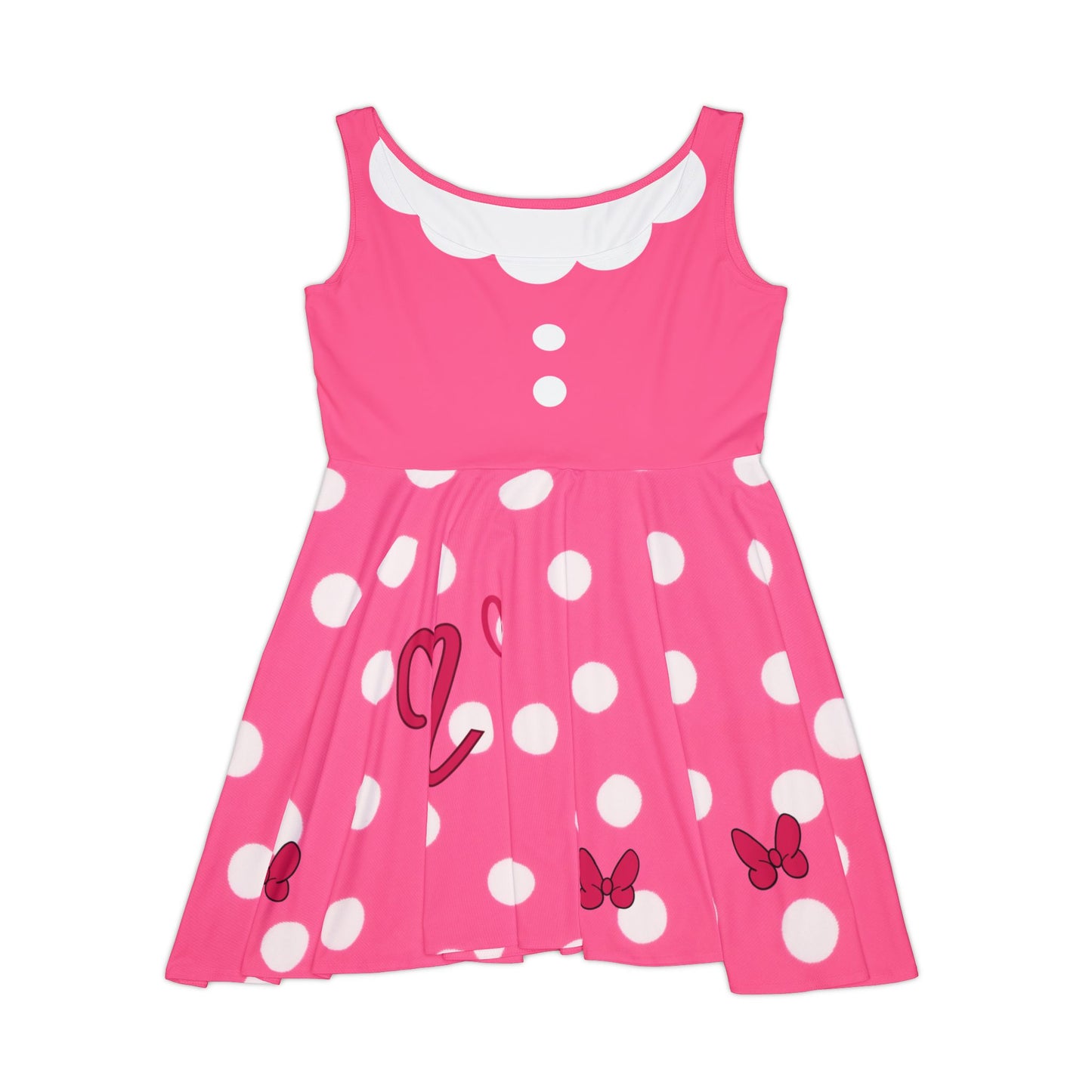 Miss Mouse PINK Polka Dot Skater Dress