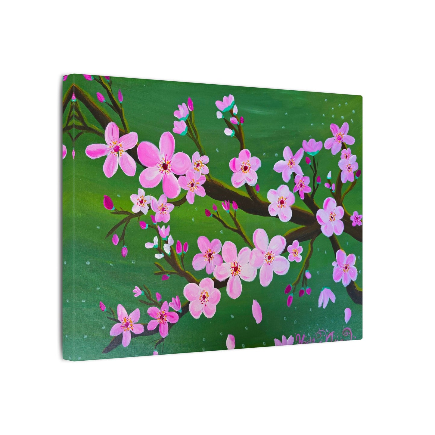 Cherry Blossoms Canvas Art Print - Acrylic Painting