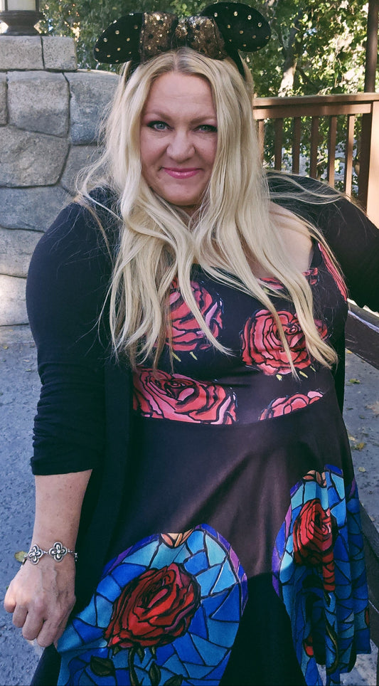 Enchanted Stained Glass Rose