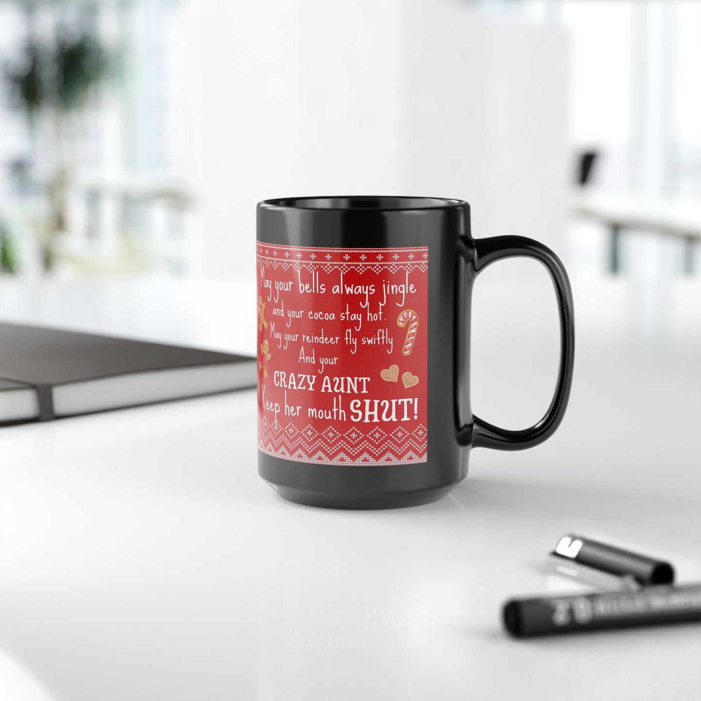 Crazy Aunt Funny Sarcastic Christmas Mug