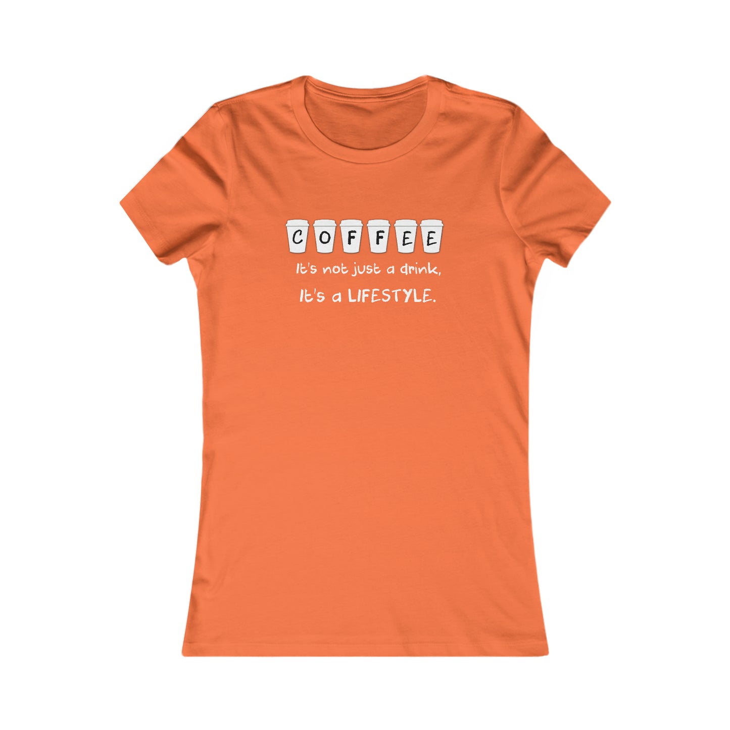 Women's Coffee Lifestyle Tee Shirt- SLIM FIT