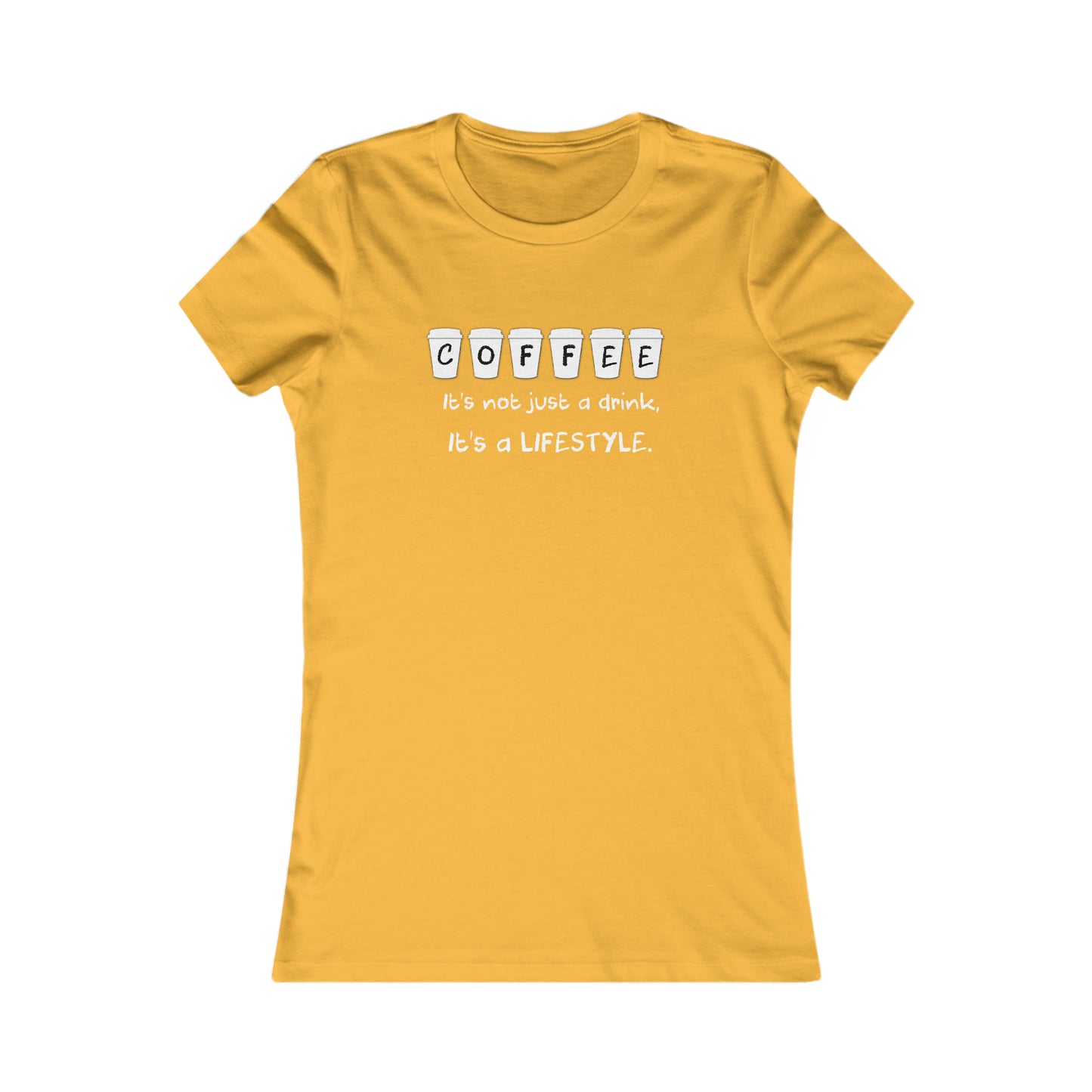 Women's Coffee Lifestyle Tee Shirt- SLIM FIT