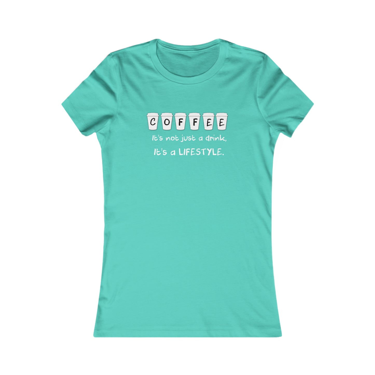 Women's Coffee Lifestyle Tee Shirt- SLIM FIT