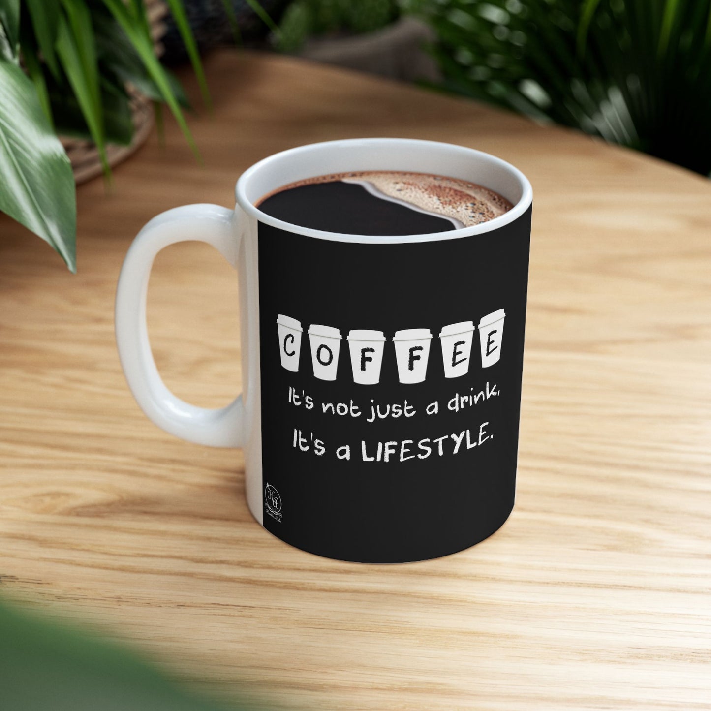 Coffee Lifestyle Mug, Funny Coffee Quote Mug, 11oz & 15oz Gift Coffee Lovers, Unique Coffee Cup for Friends, Co-Workers, Coffee Enthusiasts