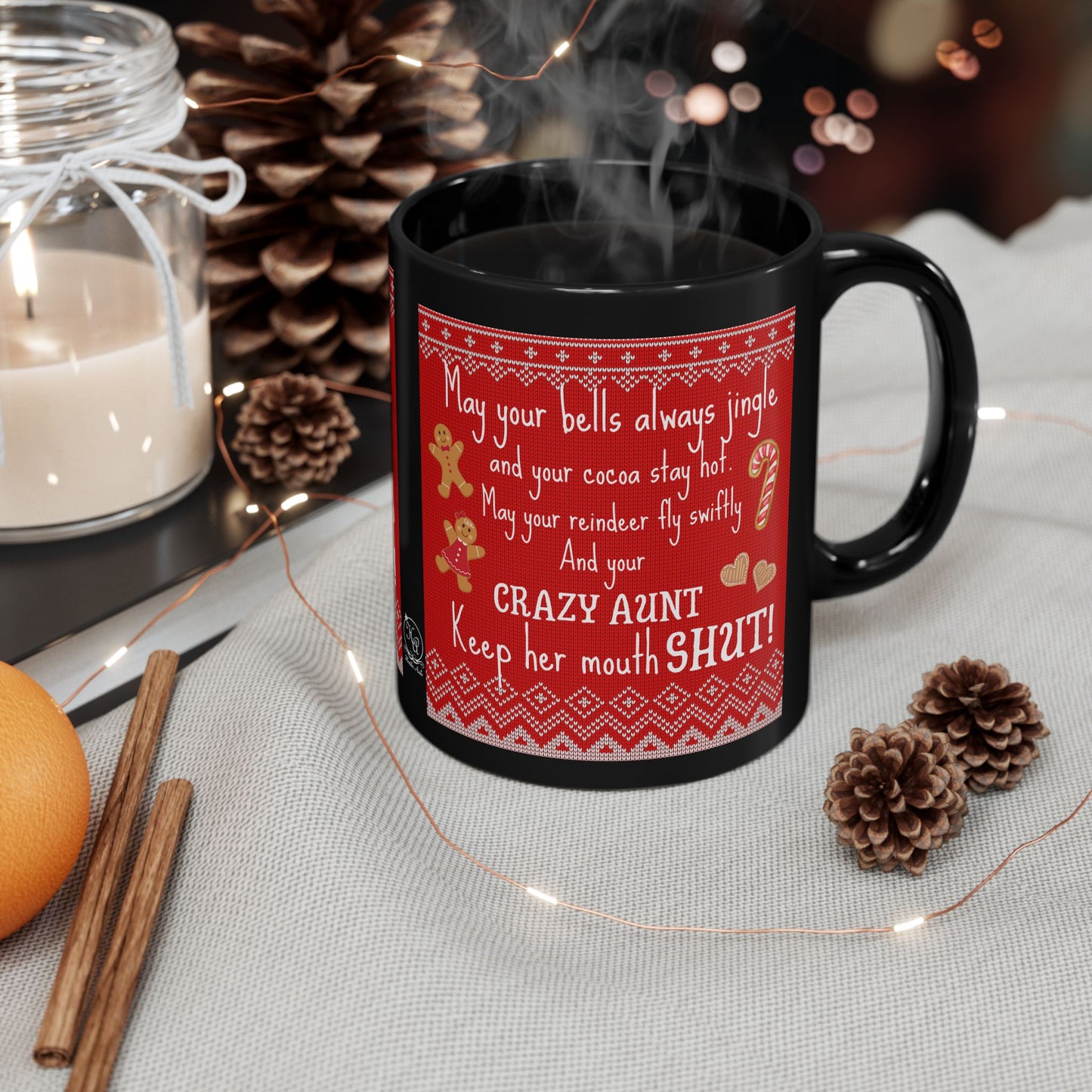 Crazy Aunt Funny Sarcastic Christmas Mug