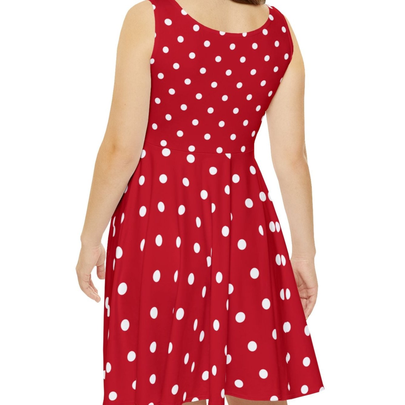 Miss Mouse Red Polka Dot Skater Dress