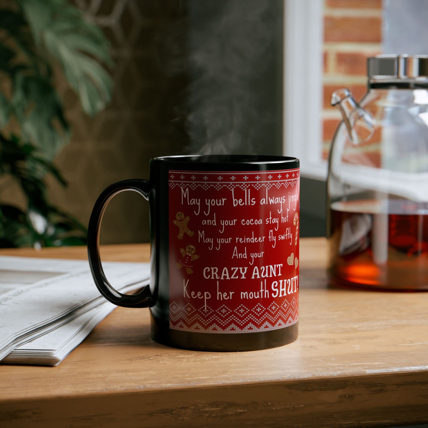 Crazy Aunt Funny Sarcastic Christmas Mug