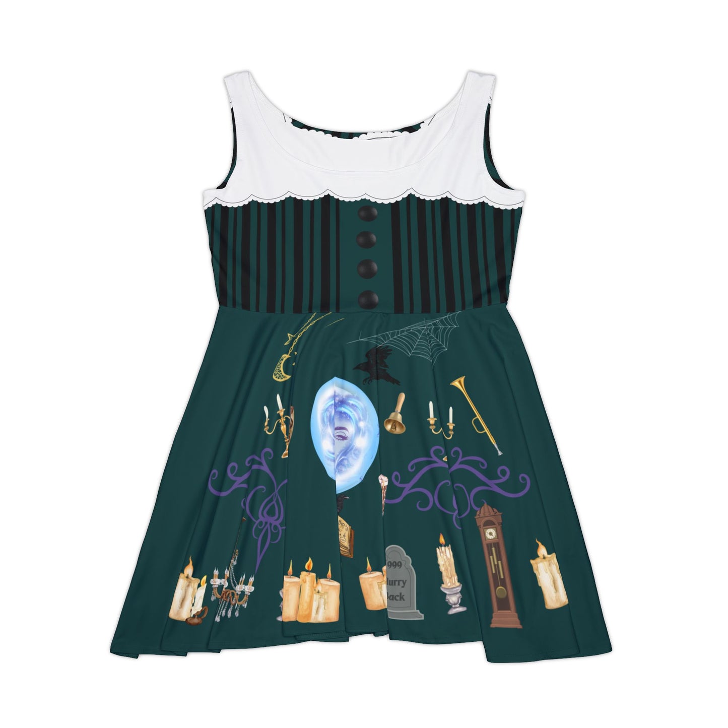 Somewhere Beyond Madame Leota's Seance Room Haunted Mansion Inspired Skater Dress
