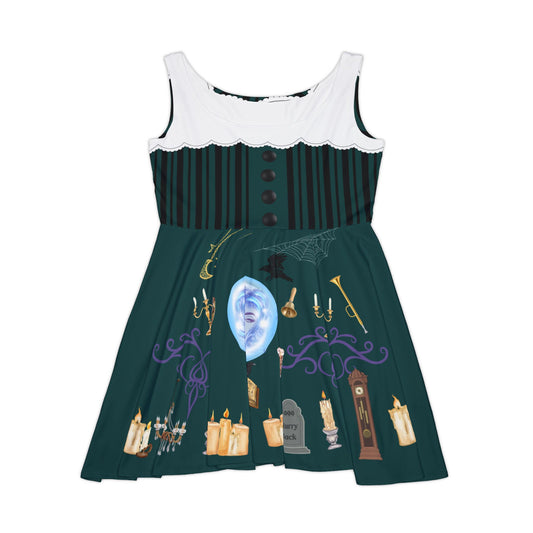 Somewhere Beyond Madame Leota's Seance Room Haunted Mansion Inspired Skater Dress