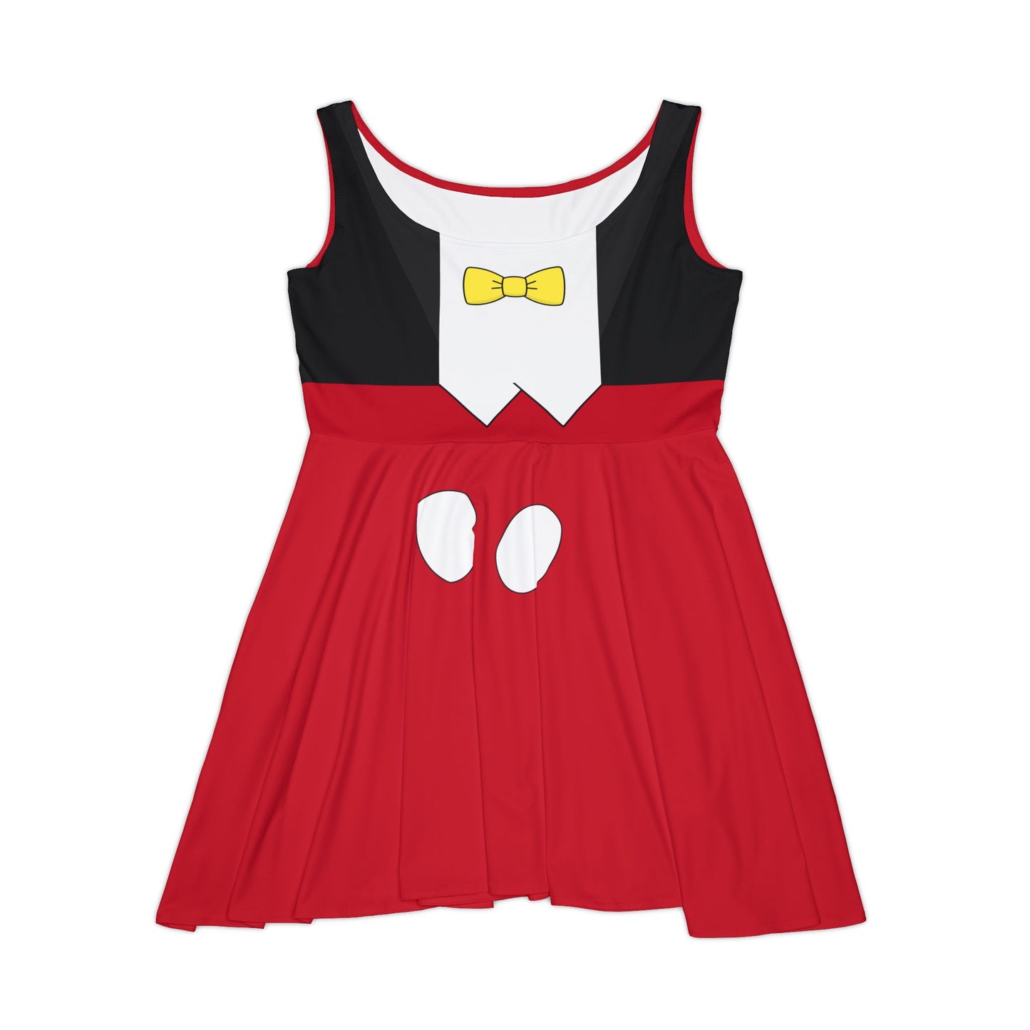 Mr. Mouse Black and Red Retro Classic Skater Dress