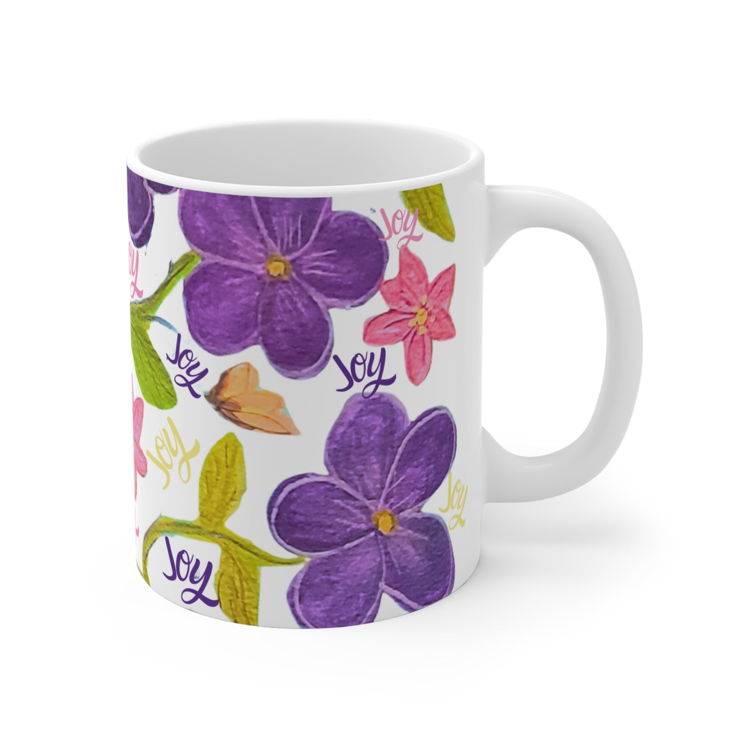 Joy and Violets 11 oz. Mug