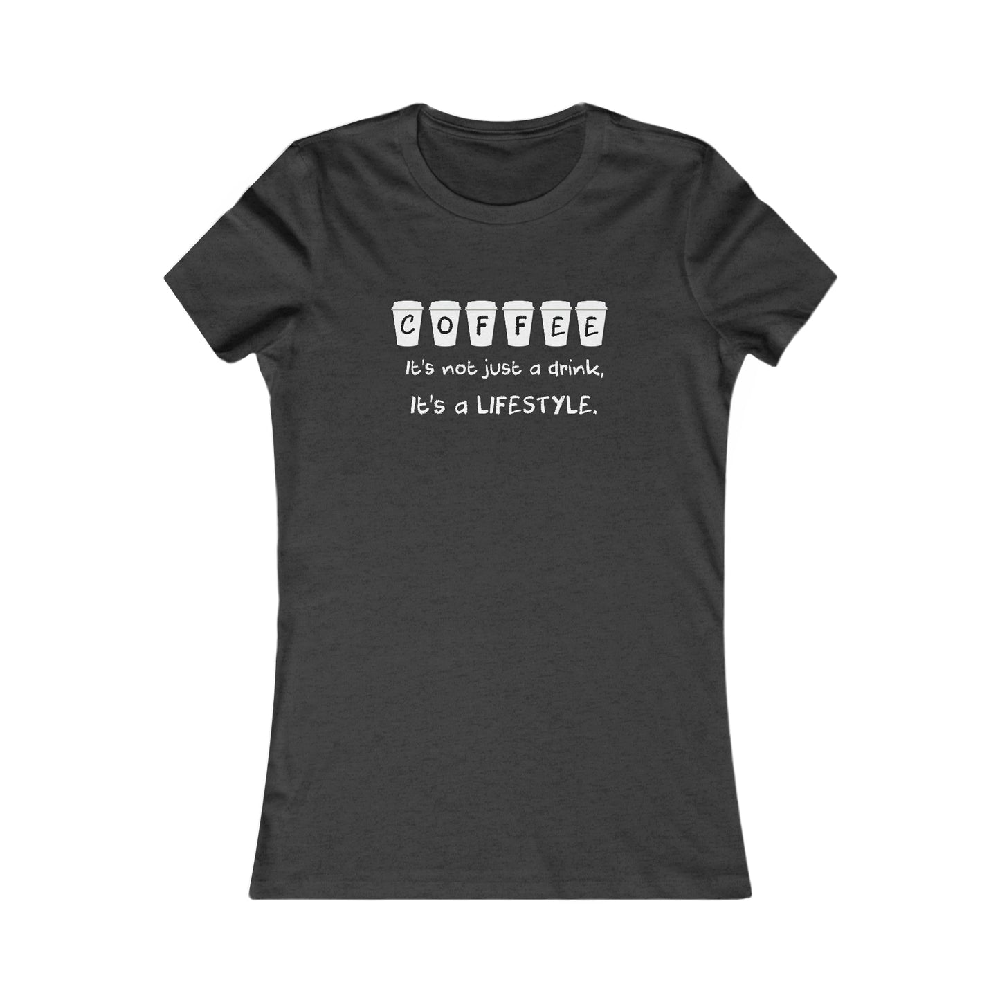 Women's Coffee Lifestyle Tee Shirt- SLIM FIT