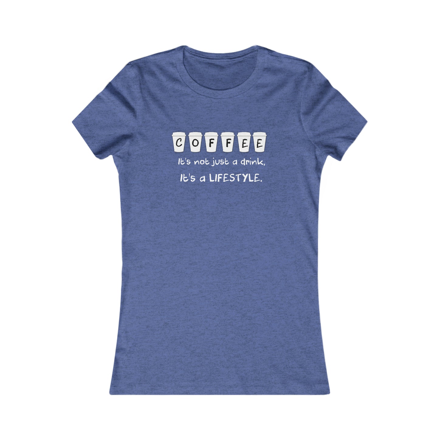 Women's Coffee Lifestyle Tee Shirt- SLIM FIT