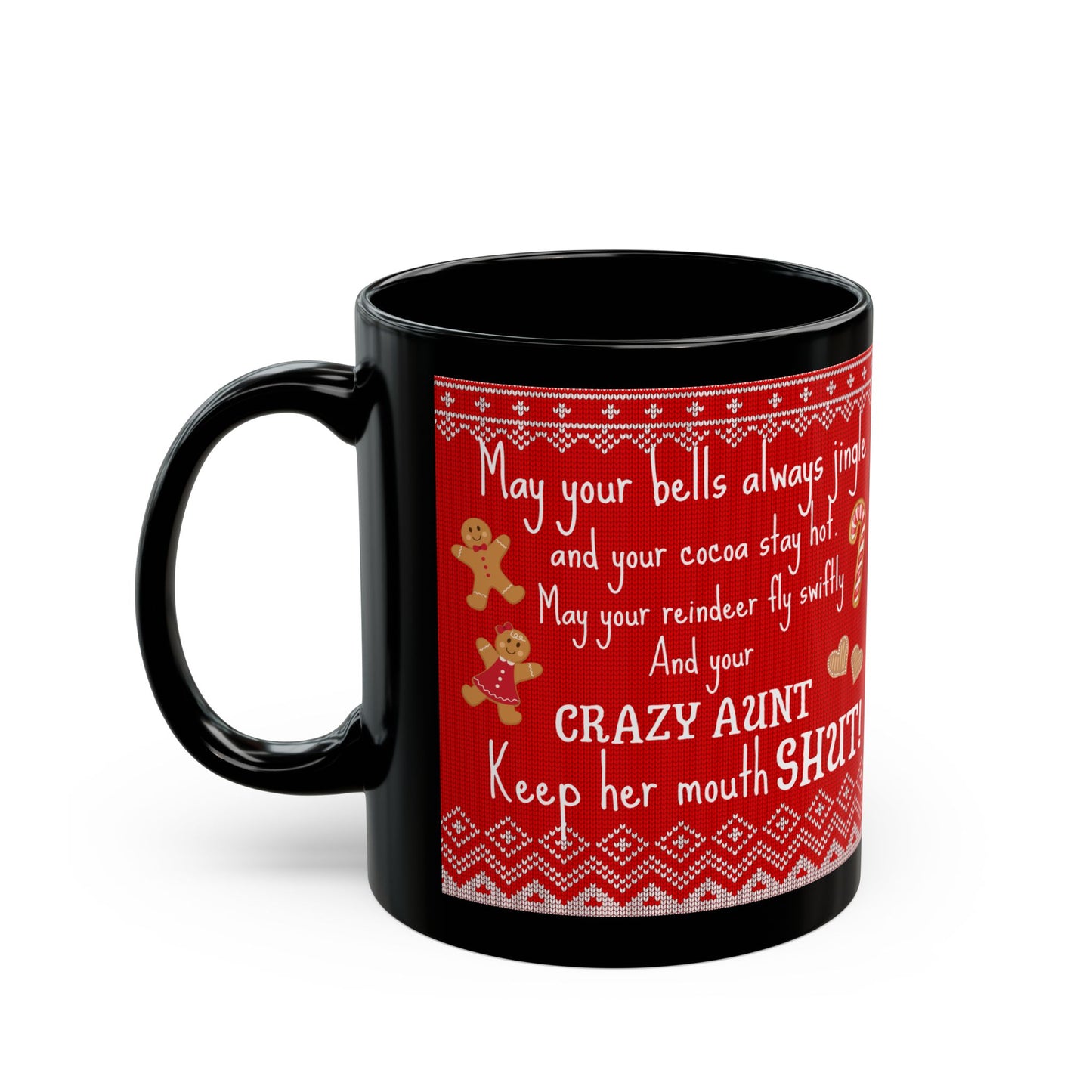 Crazy Aunt Funny Sarcastic Christmas Mug