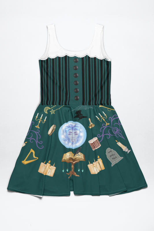 Somewhere Beyond Madame Leota's Seance Room Haunted Mansion Inspired Skater Dress