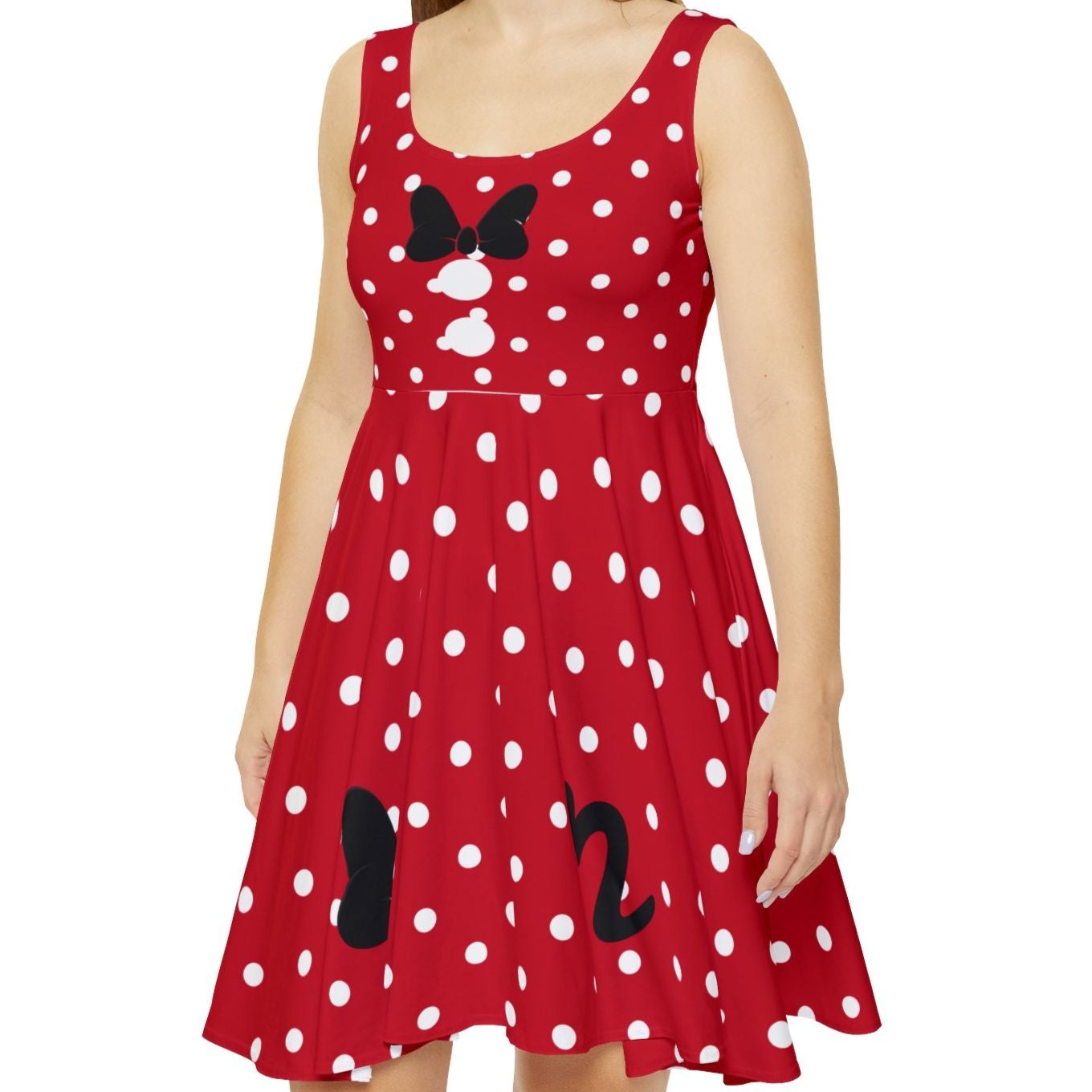 Miss Mouse Red Polka Dot Skater Dress