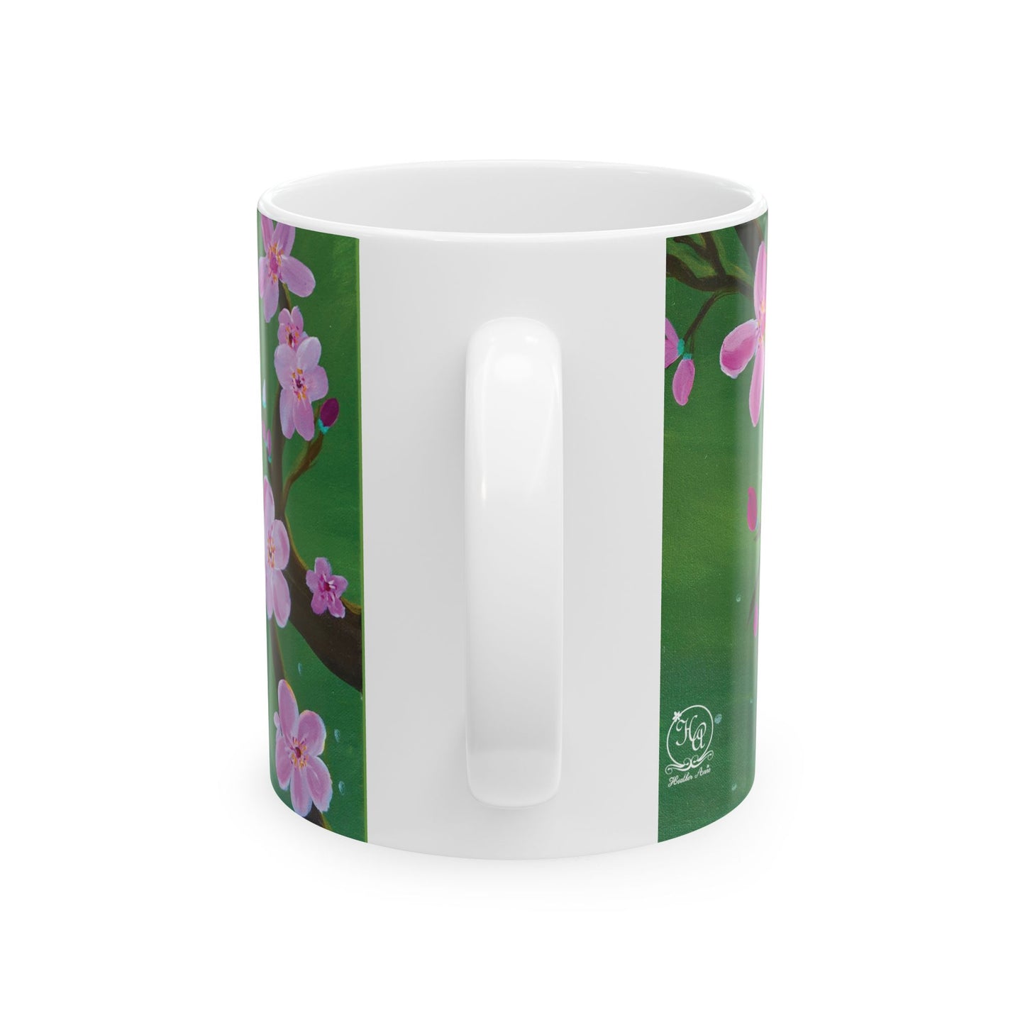 Cherry Blossom Ceramic Mug - Sakura Blossom Coffee Cup, Handmade Floral Tea Mug, Gift for Nature Lovers, Tea Drinkers, Mother's Day, Spring