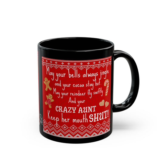 Crazy Aunt Funny Sarcastic Christmas Mug