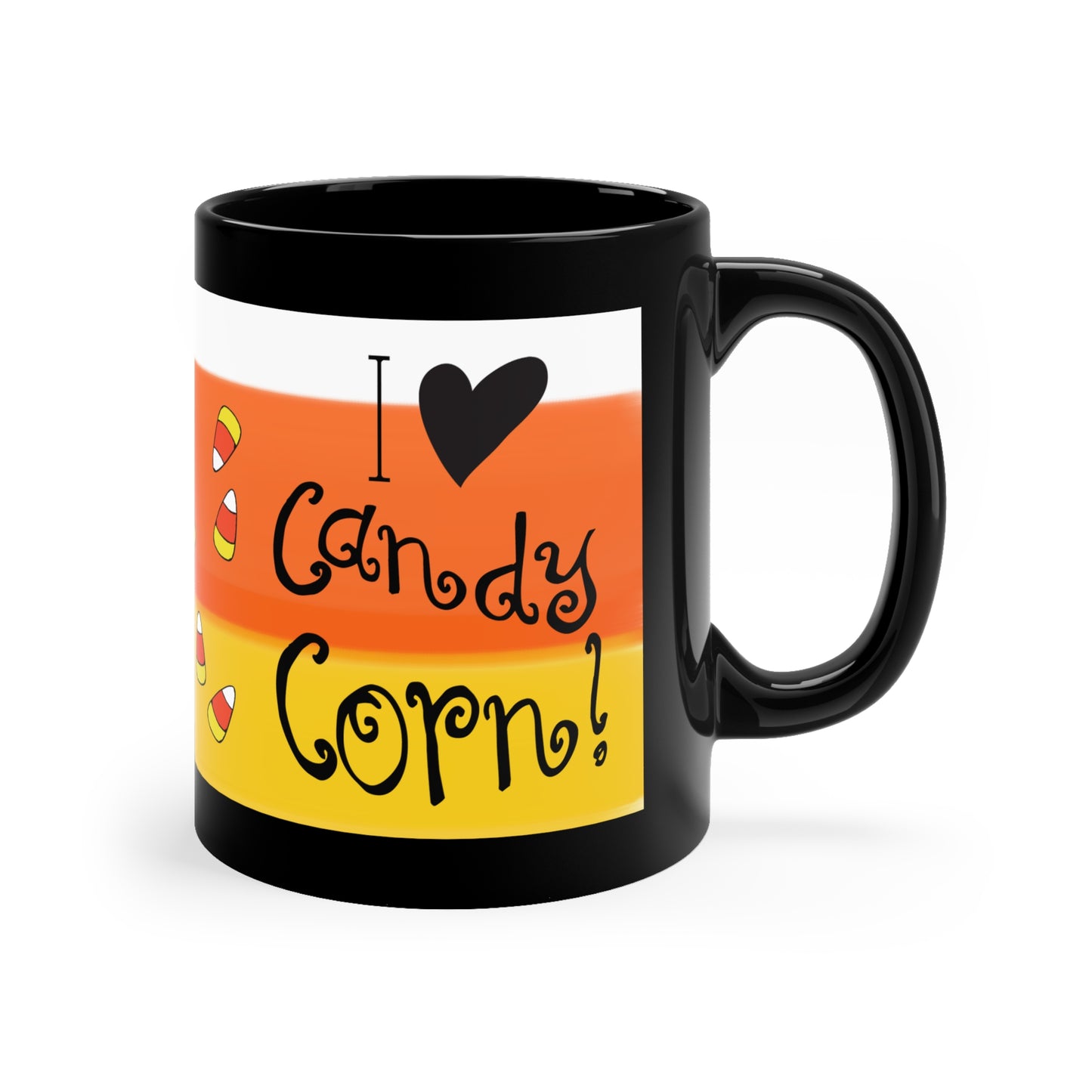 I Love Candy Corn Mug 11 oz