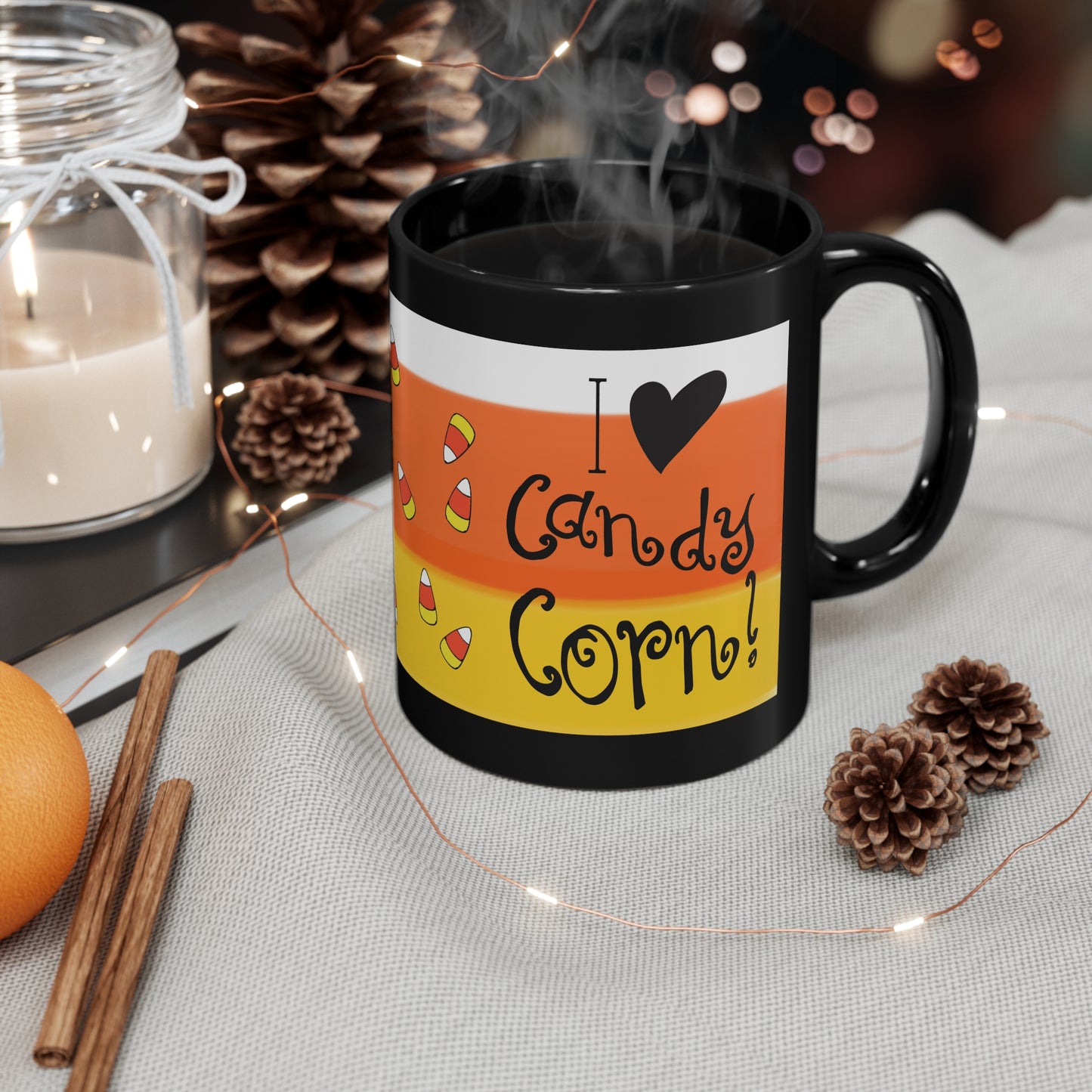 I Love Candy Corn Mug 11 oz