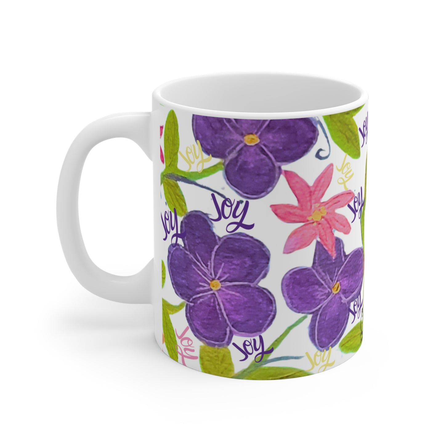 Joy and Violets 11 oz. Mug