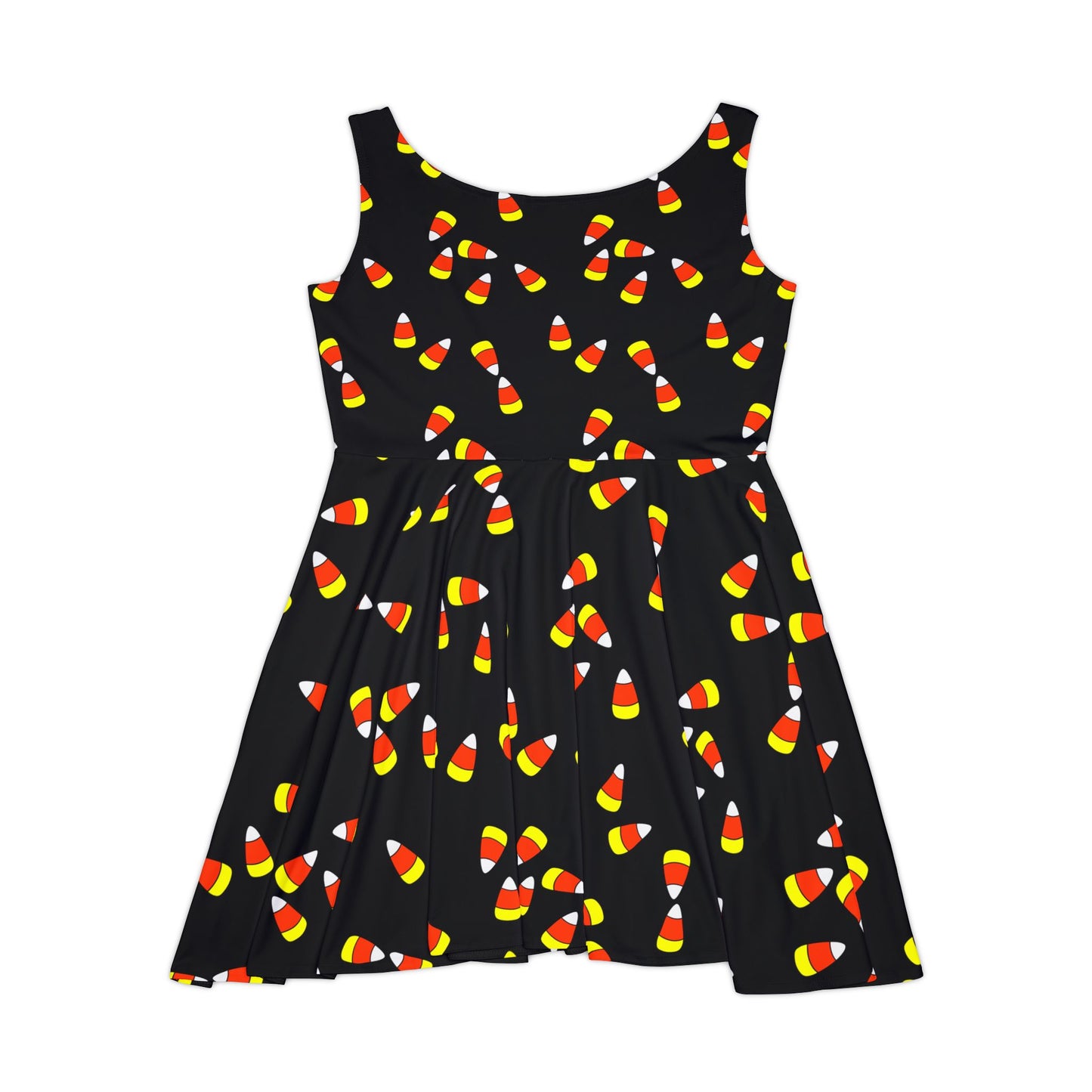 Candy Corn Halloween Fall Skater Dress