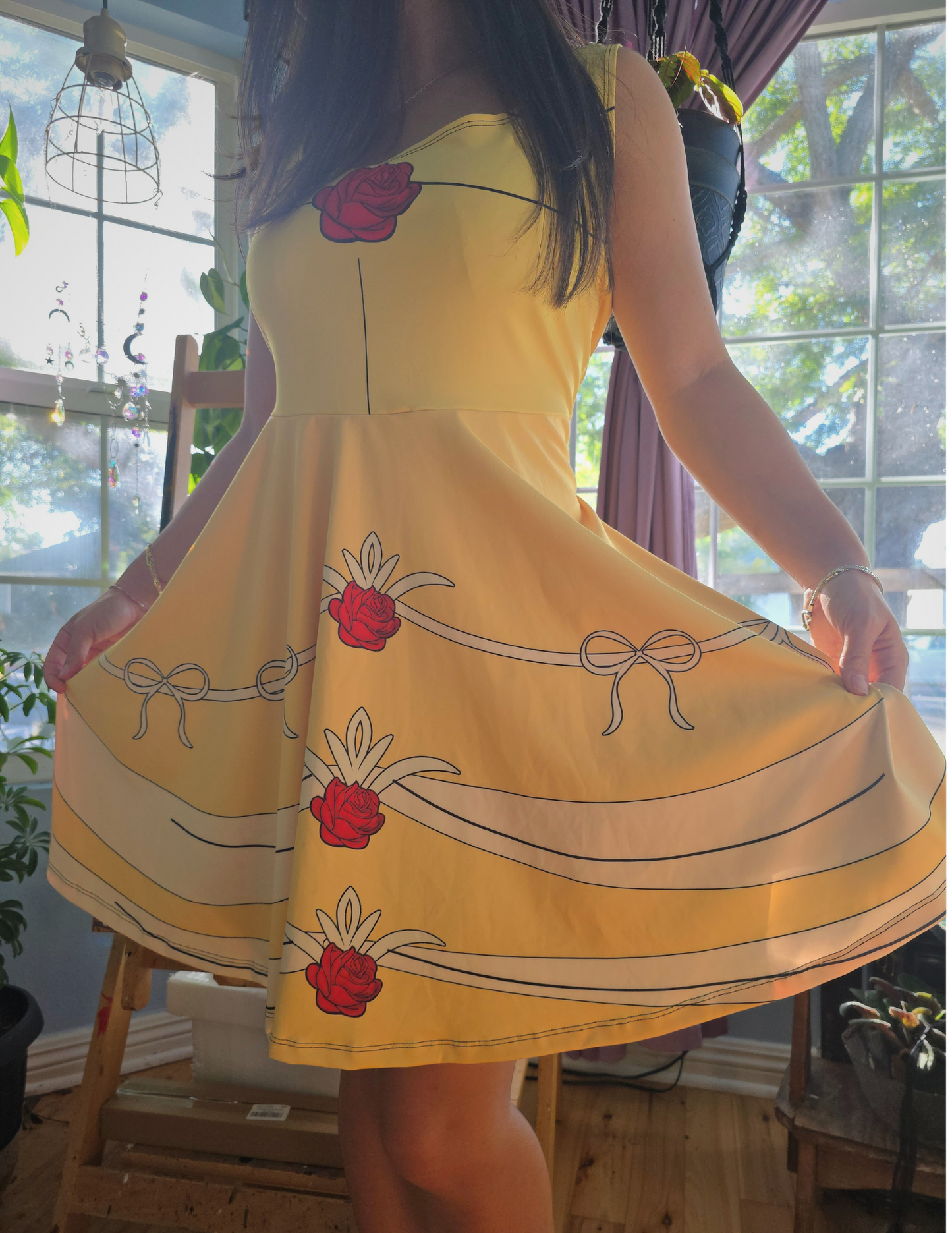 Beauty Enchanted Rose Princess Skater Dress