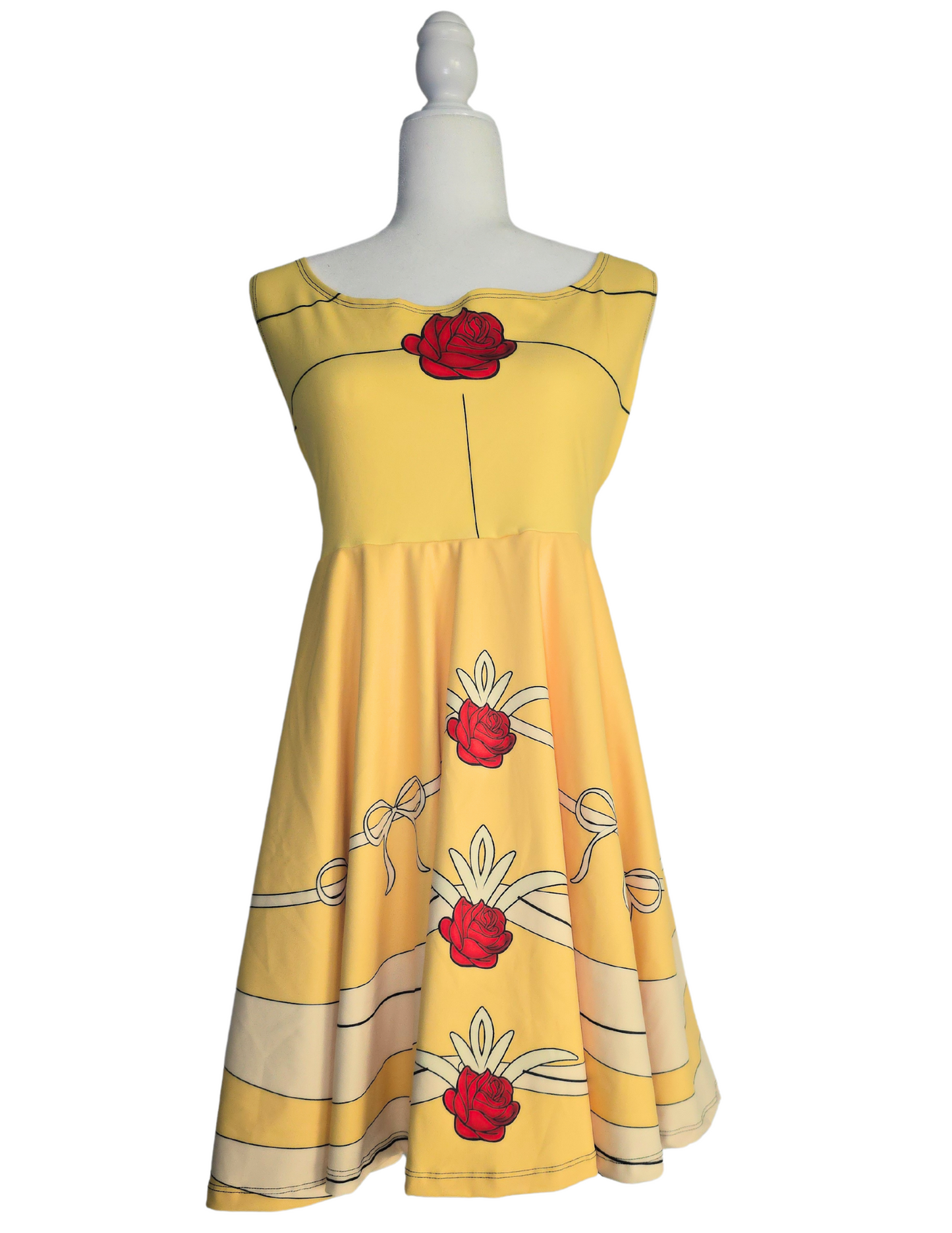 Beauty Enchanted Rose Princess Skater Dress