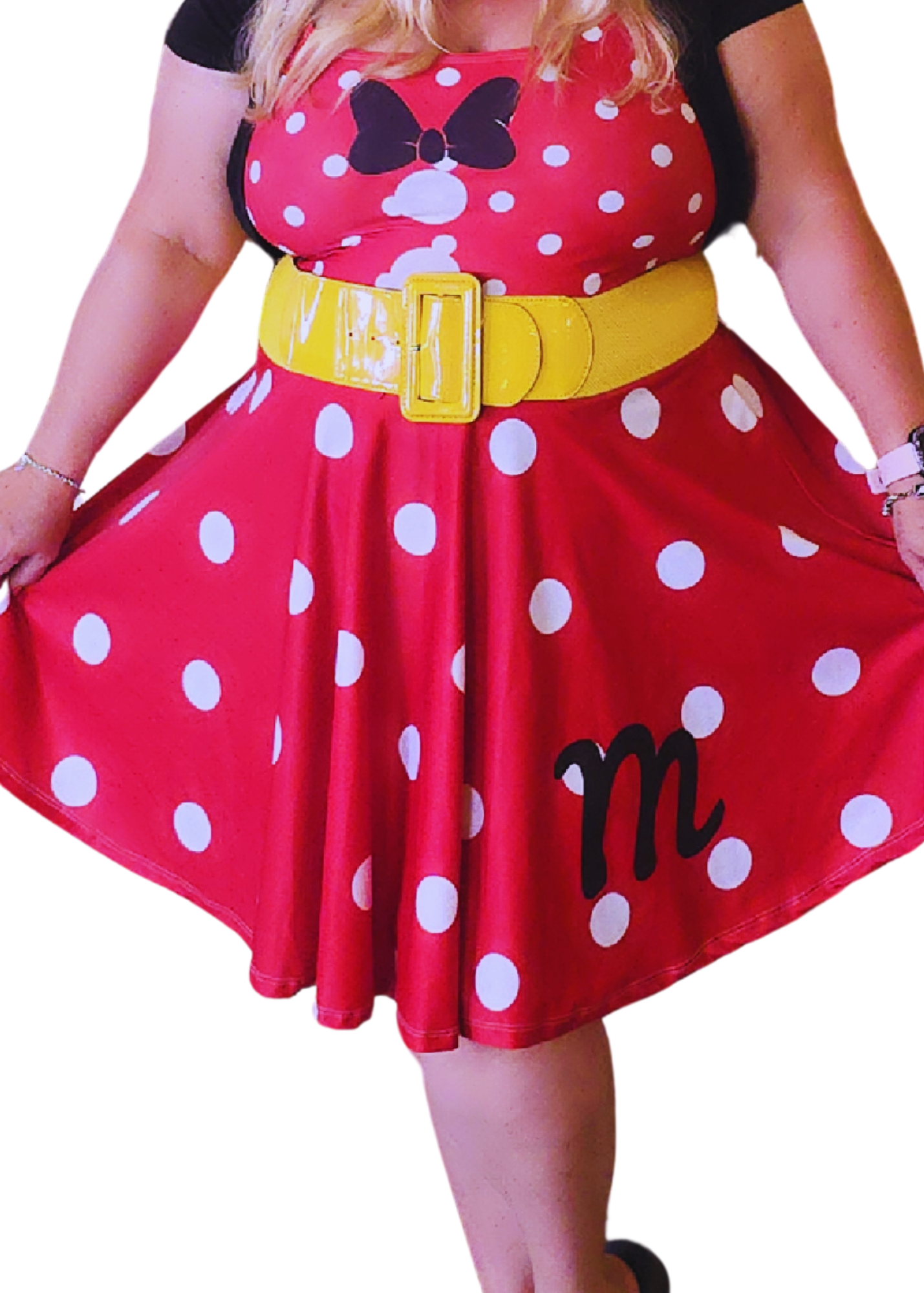 Miss Mouse Red Polka Dot Skater Dress